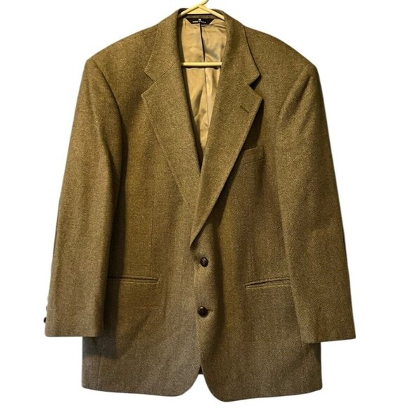 Polo University Club Ralph Lauren Blazer Mens Wool USA Professor‎ Patches Size - Picture 1 of 16